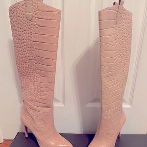 Spanish Villa Two Tone Crocodile Boots